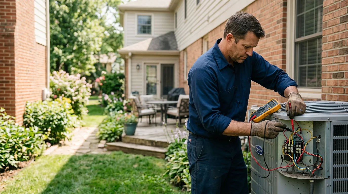 HVAC technician working near Bauxite, AR